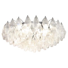 Tiered Murano Glass Polyhedron Fixture