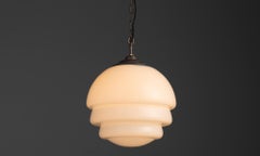 Pendentif en verre opalin, Pays-Bas vers 1920