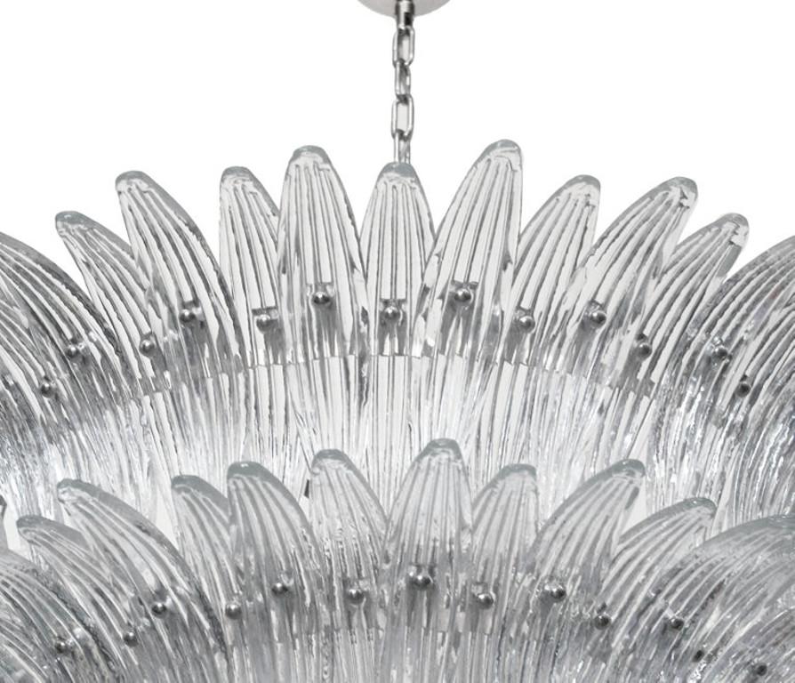 Contemporary Tiered Palmette Chandelier by Fabio Ltd For Sale