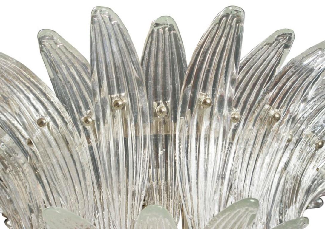 Modern Tiered Palmette Chandelier For Sale