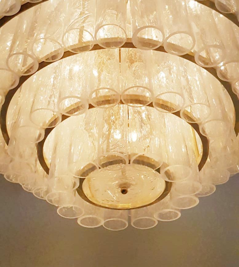Lampadario a strati Pulegoso di Murano di Fabio Ltd in vendita 5