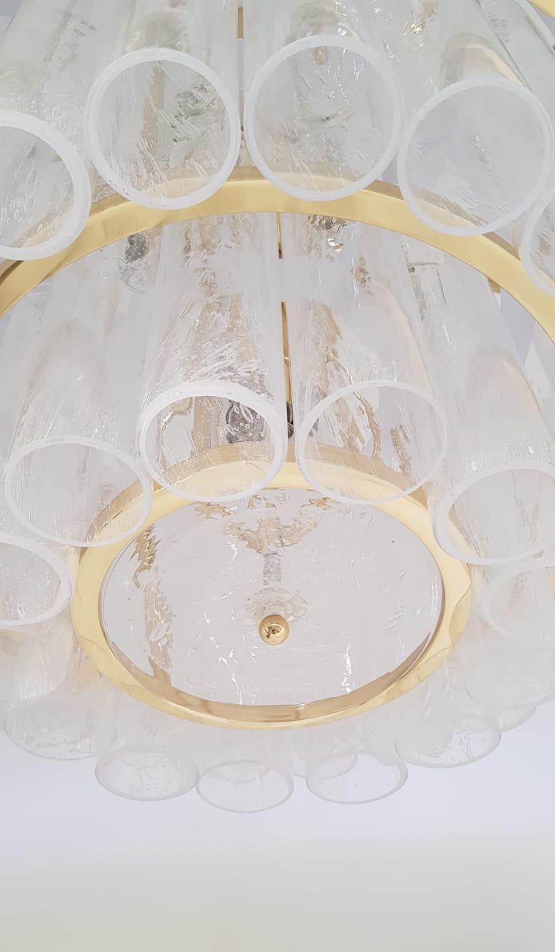 Lampadario a strati Pulegoso di Murano di Fabio Ltd in vendita 6