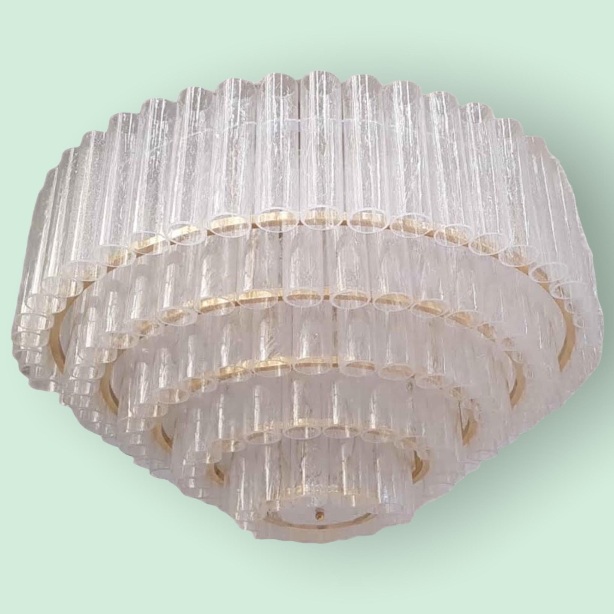 Lampadario a strati Pulegoso di Murano di Fabio Ltd in vendita 7