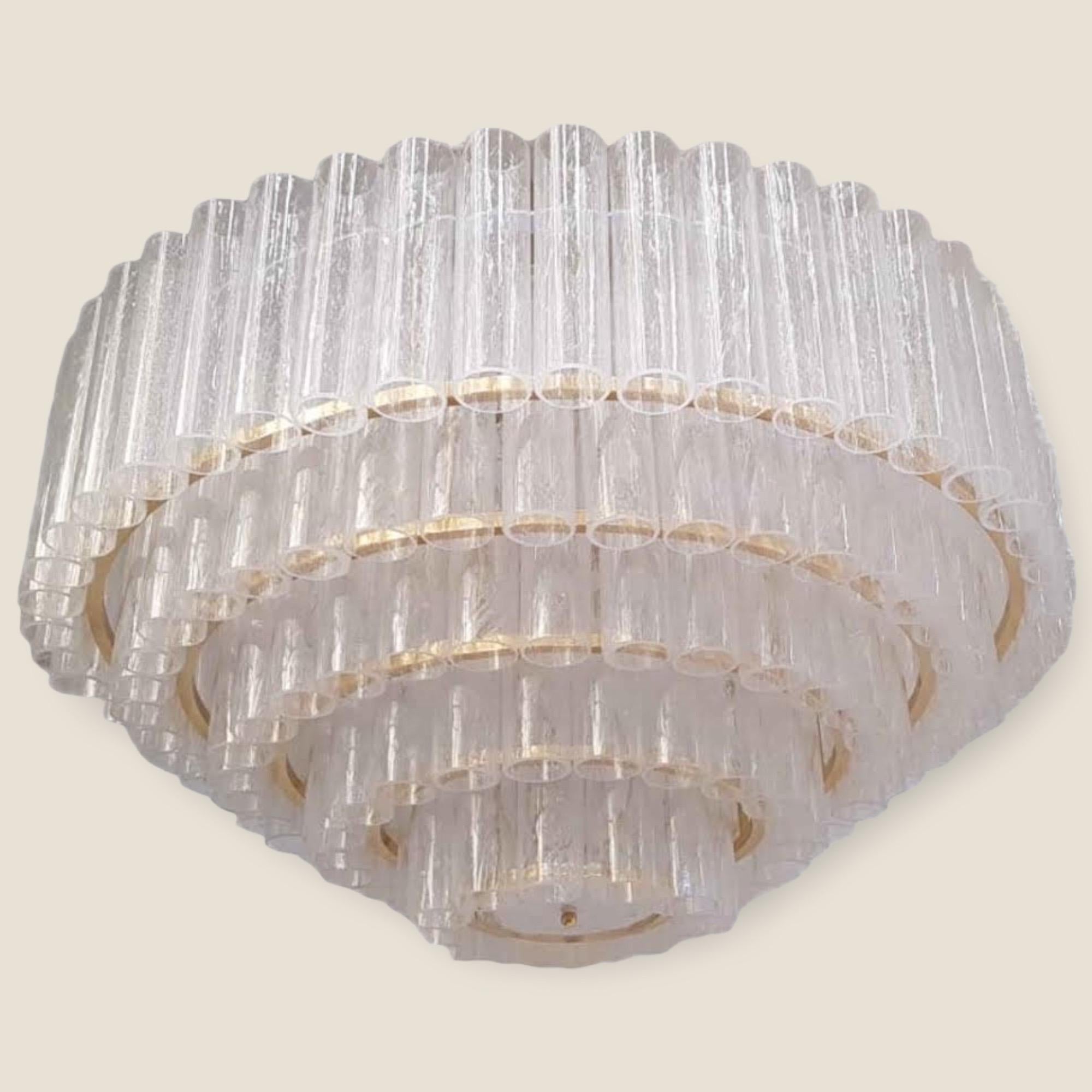 Lampadario a strati Pulegoso di Murano di Fabio Ltd in vendita 9