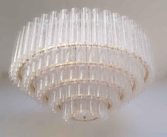 Tiered Pulegoso Murano Chandelier by Fabio Ltd