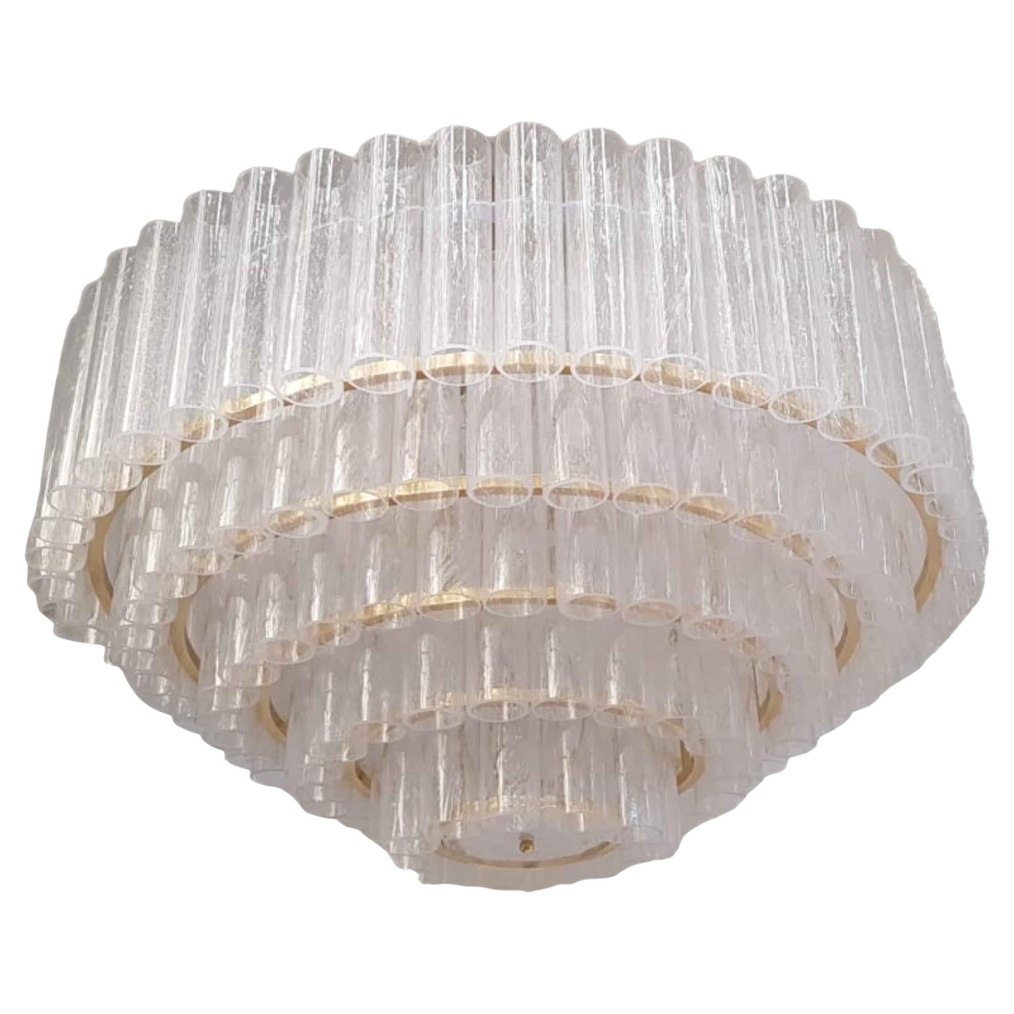 Gestufter Pulegoso Murano-Kronleuchter von Fabio Ltd