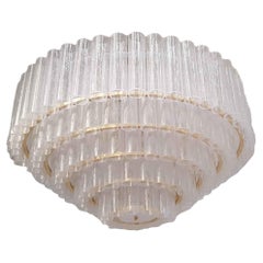 Tiered Pulegoso Murano Chandelier by Fabio Ltd