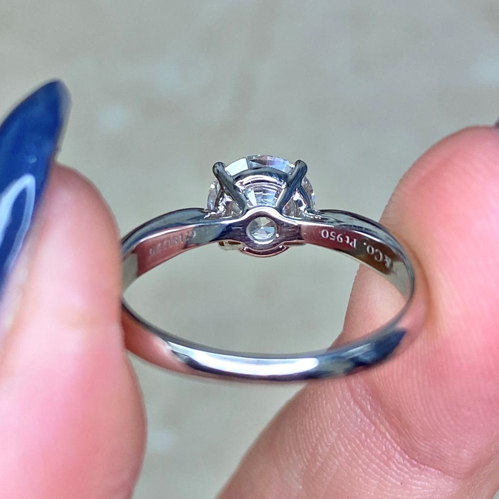 Tifanny & Co. GIA 1.10 Carat Brilliant-Cut Diamond Engagement Ring, G Color For Sale 2
