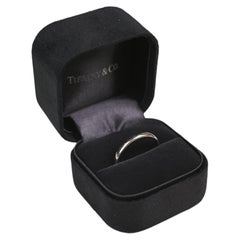 Tiffany and Co Platinum Wedding Ring for Men. Polished Finish Band Size 9.5 3mm