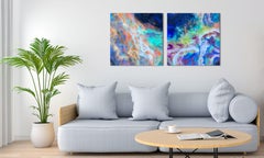 CETI ARCLON NEBULA, Tecnica mista su pannello di Wood