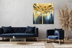 GOLDEN HOUR, tecnica mista su pannello di Wood