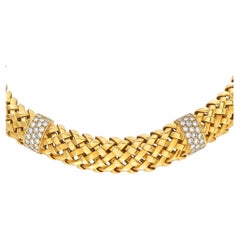 Tiffanny & Co. Vannerie Collection Necklace in 18K Yellow Gold