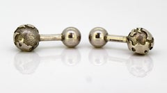 Tiffany & Co. Sterling Silver "Earth" Cufflinks, USA, circa 1990s