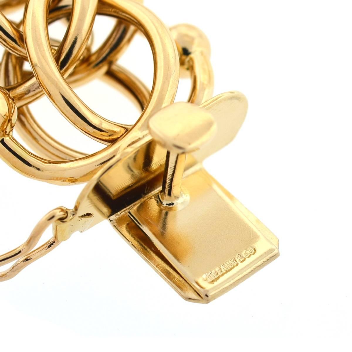 Tiffany & Co. 14 Karat Gold Interlocking Choker Necklace 3