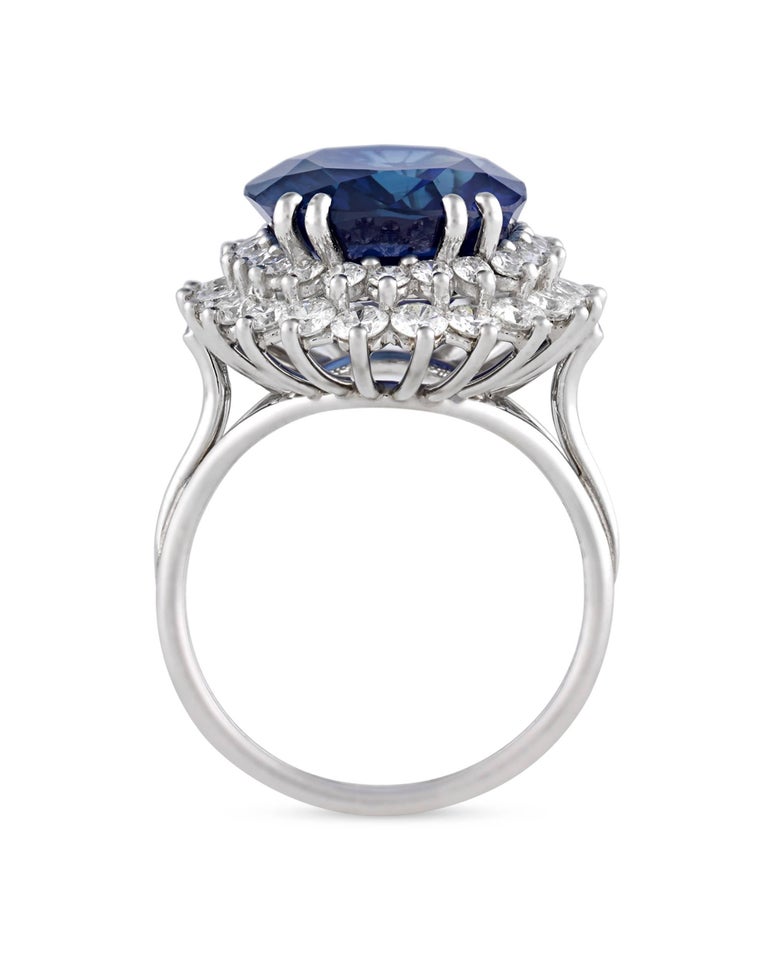 Tiffany and Co. Ceylon Sapphire Ring, 10.93 Carat at 1stDibs tiffany