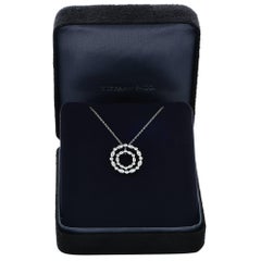 Tiffany & Co. Diamond Double Swing Diamond Platinum Pendant