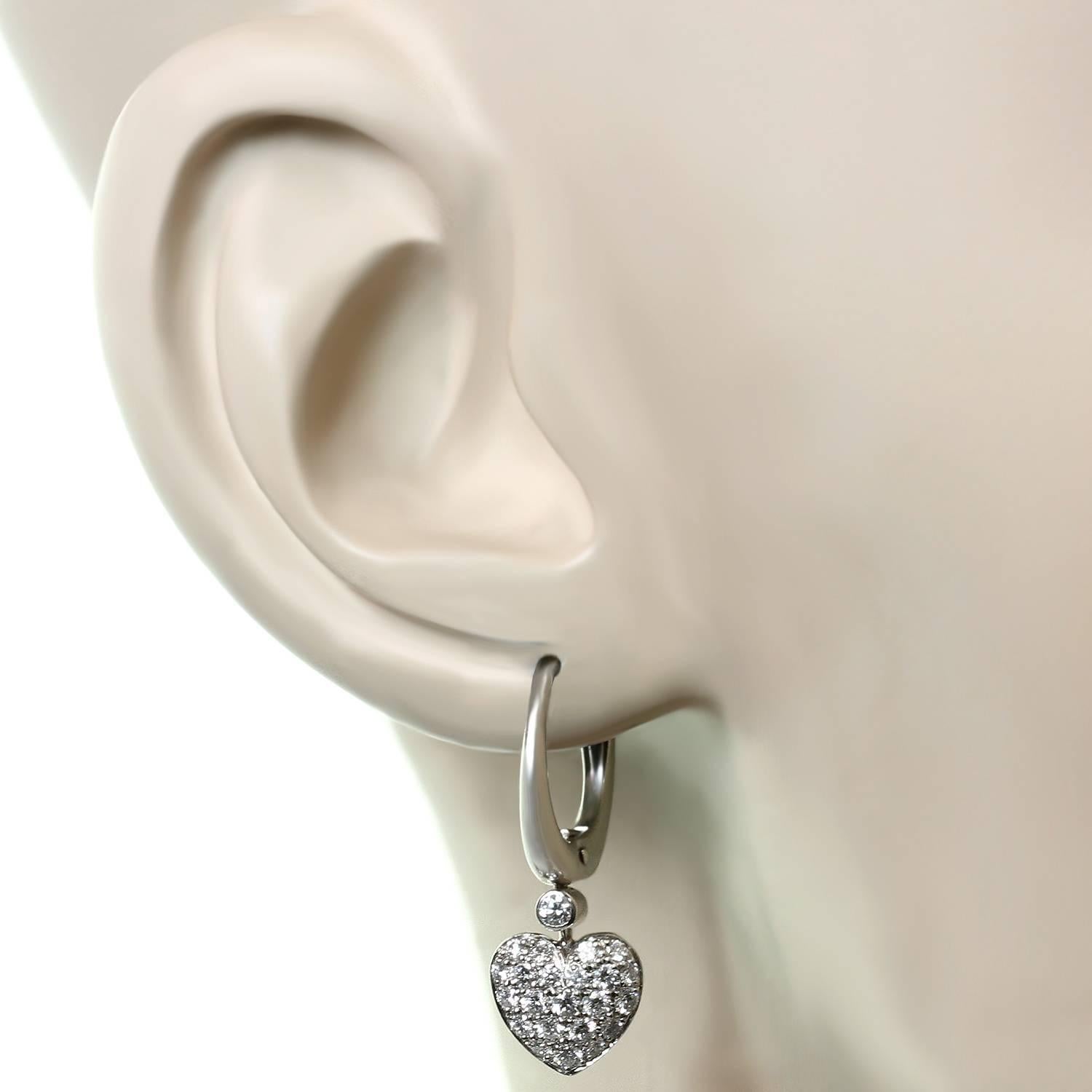 tiffany and co heart dangle earrings