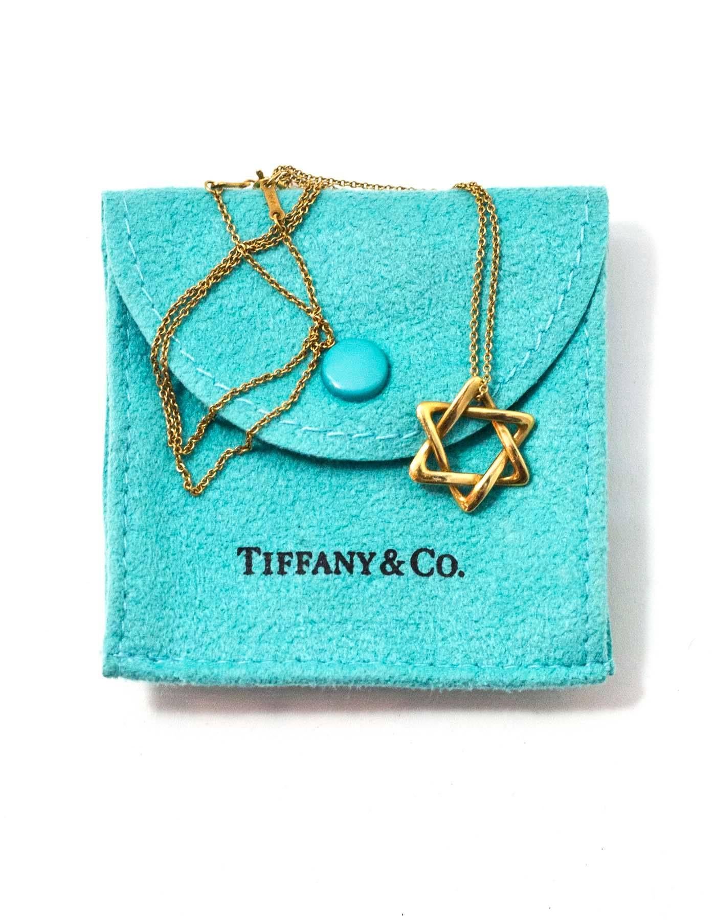 tiffany gold star of david