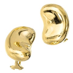 Tiffany & Co. Elsa Peretti Large Bean Yellow Gold Earrings