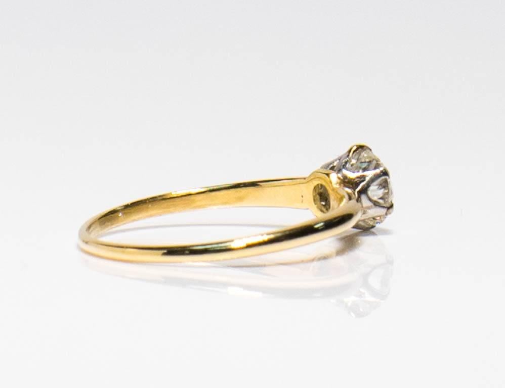 18k Yellow gold  Diamond ring with approximately .60 ct center , signed by
Tiffany & Co., accompanied with original invoice from Tiffany & Co. dated Nov
23, 1912.
