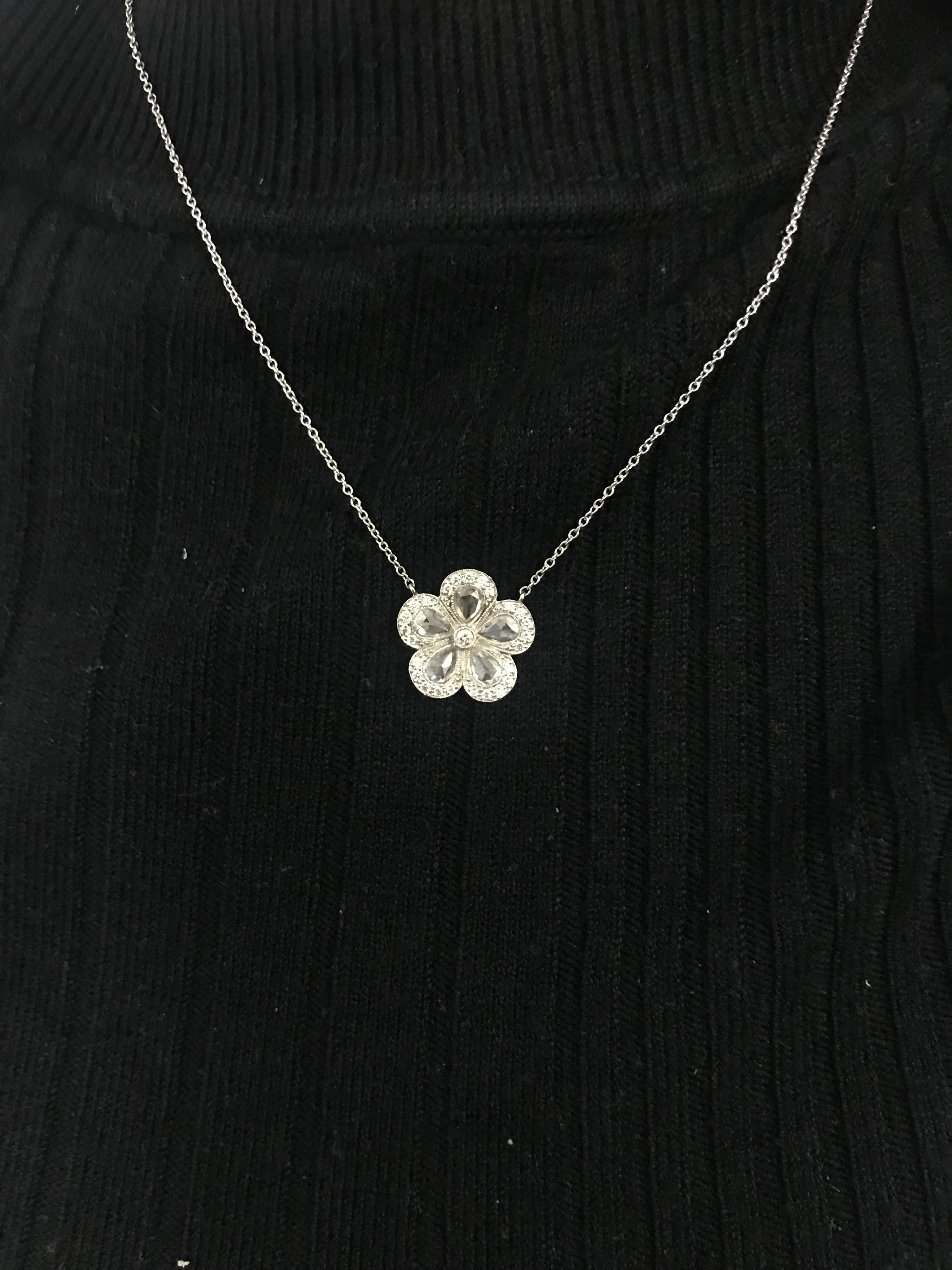tiffany garden flower pendant