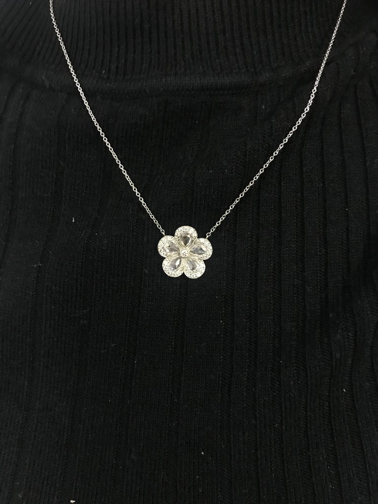 Tiffany and Co. Garden Flower Necklace 1.86ct at 1stDibs tiffany flower necklace, tiffany