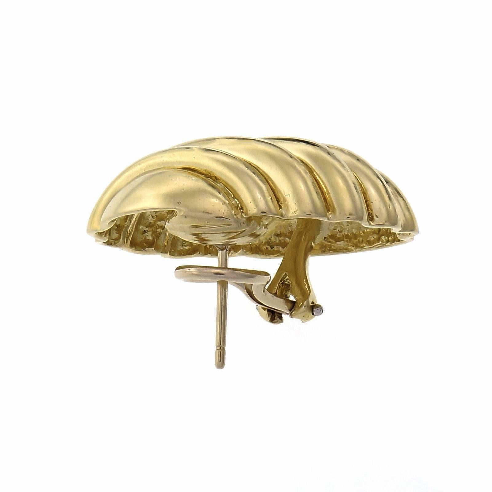 Tiffany & Co. Große Shrimp Gold-Ohrclip-Post-Ohrringe Damen im Angebot