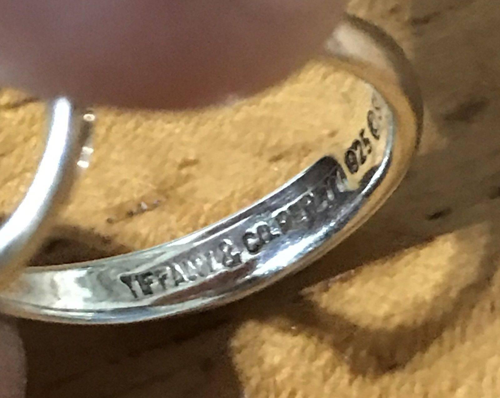 Tiffany & Co. Peretti Sterling Silver Open Heart Ring Lovely Gift Great Find 1