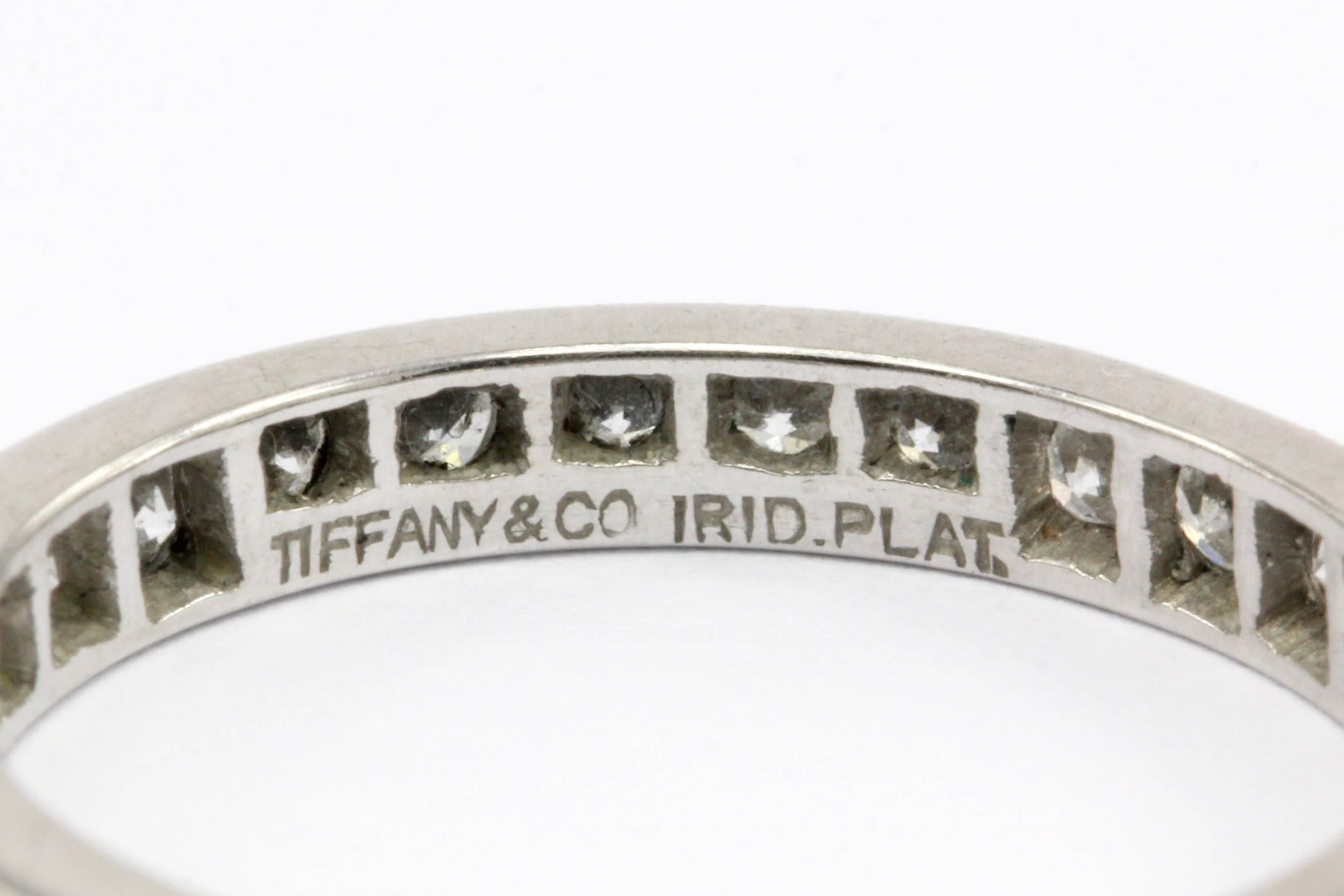 Women's Tiffany & Co. Platinum Diamond Eternity Band, circa 1950s