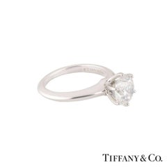 Tiffany & Co. 1.79 Carat Diamond Platinum Setting Band Ring
