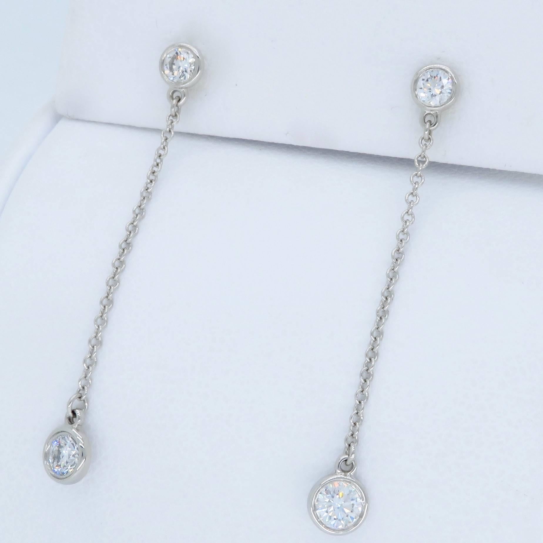 tiffany diamond by the yard earrings