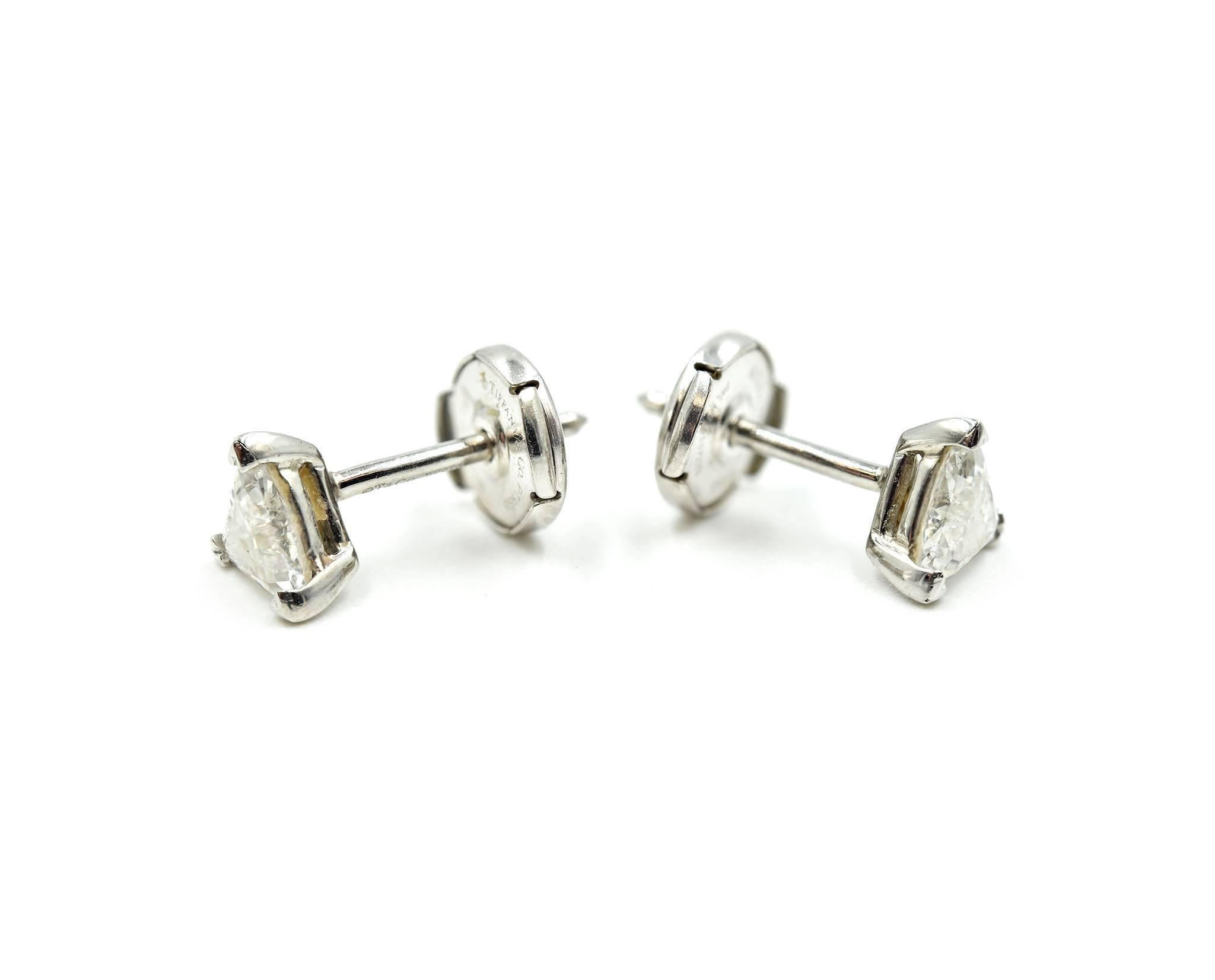 tiffany diamond stud earrings