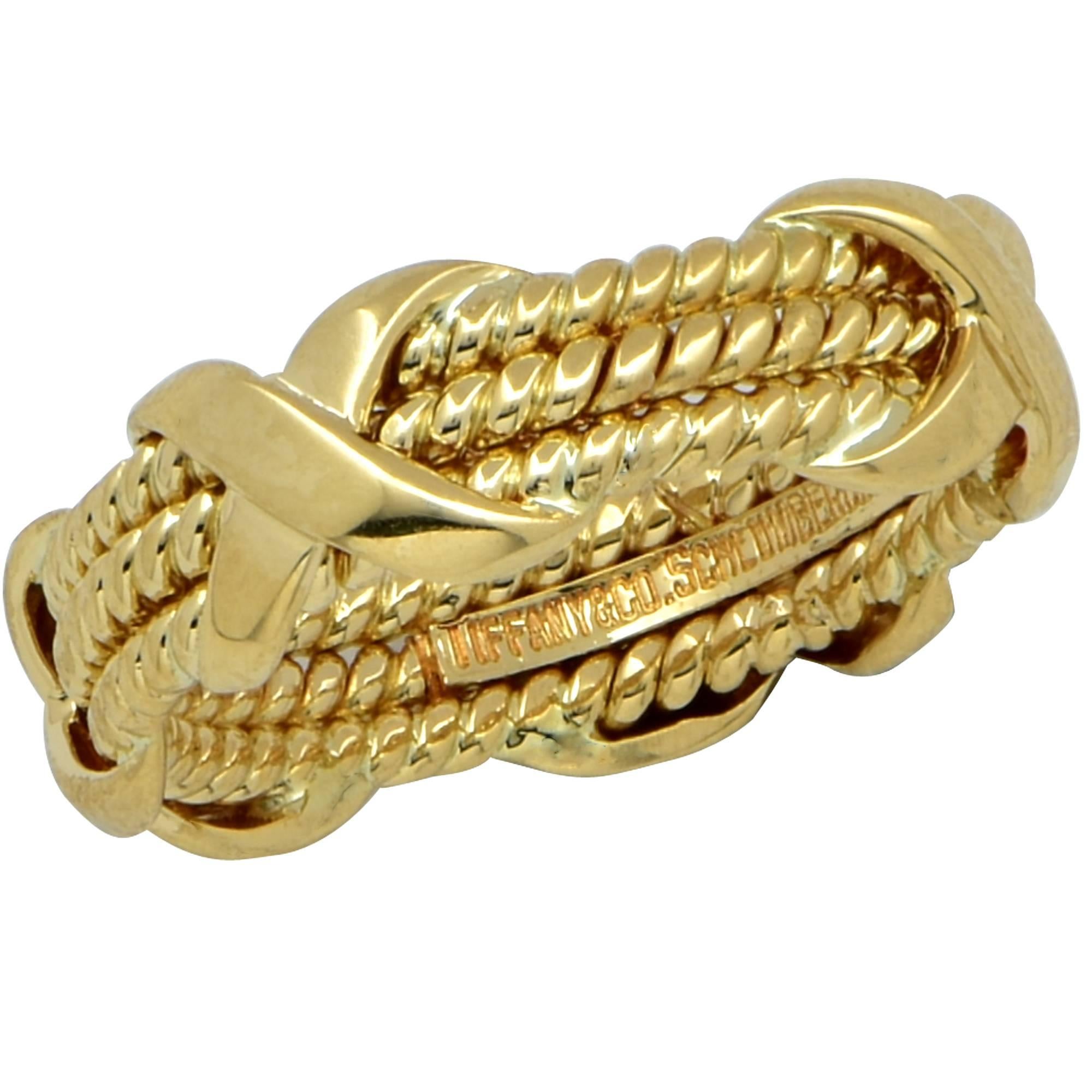 Tiffany & Co. Schlumberger Rope Three-Row Ring