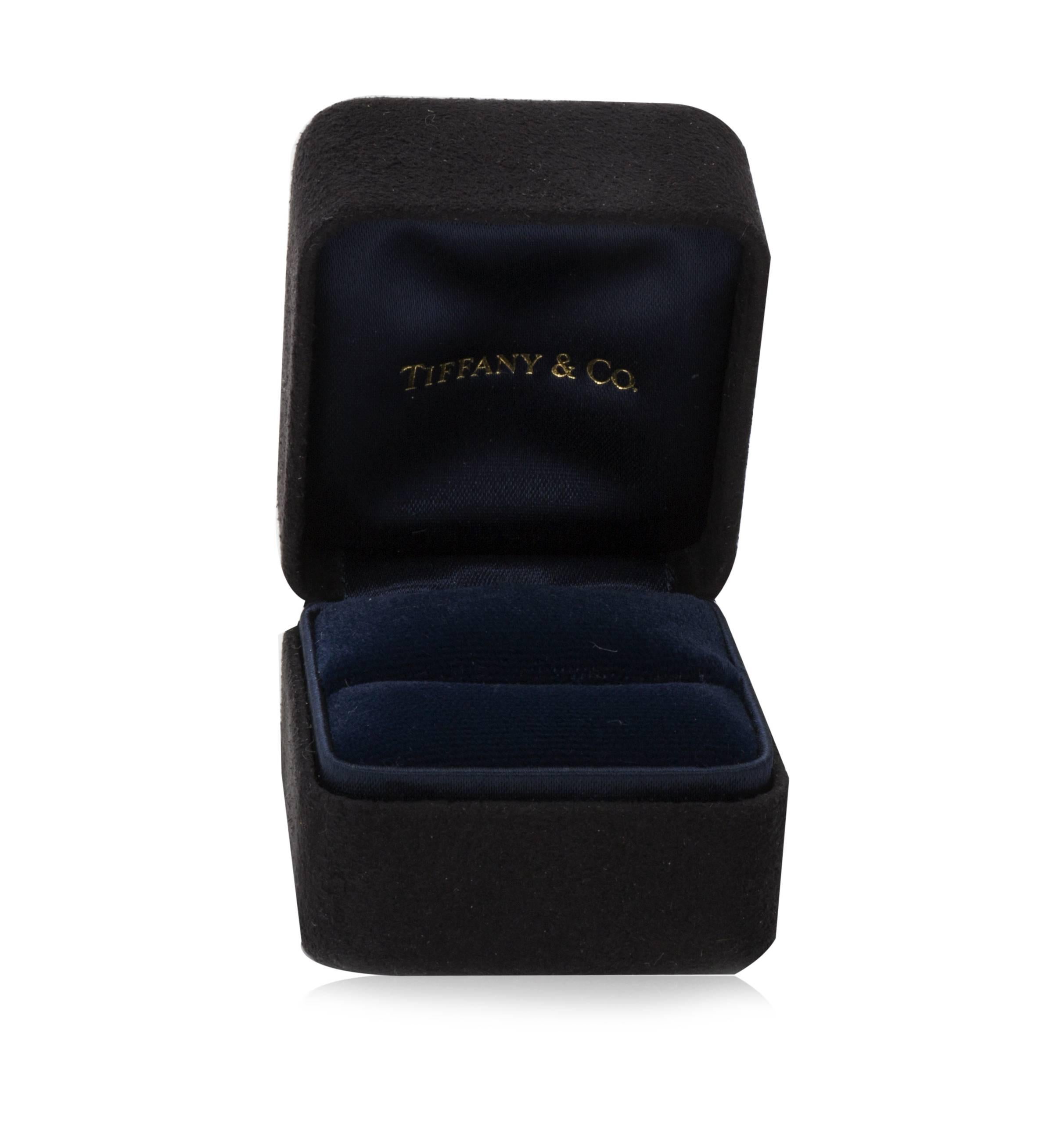 Round Cut Tiffany & Co. Solitaire Diamond Engagement Ring in Platinum 0.82 Carat