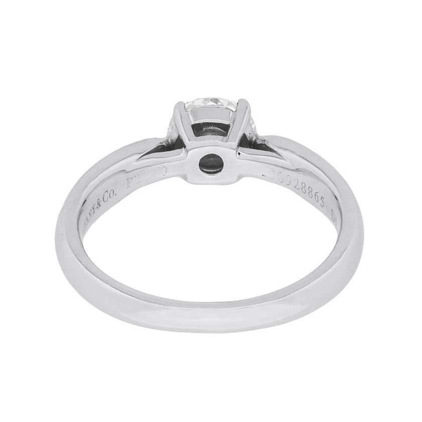 Tiffany & Co. Solitaire Diamond Ring, Triple XXX In Excellent Condition In London, GB