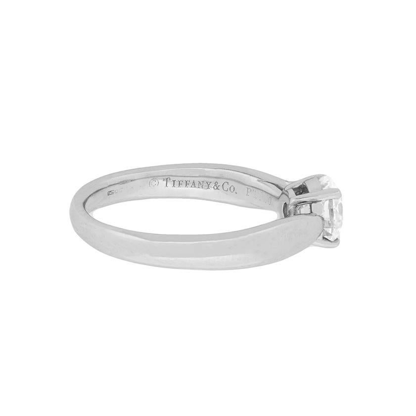 Women's or Men's Tiffany & Co. Solitaire Diamond Ring, Triple XXX