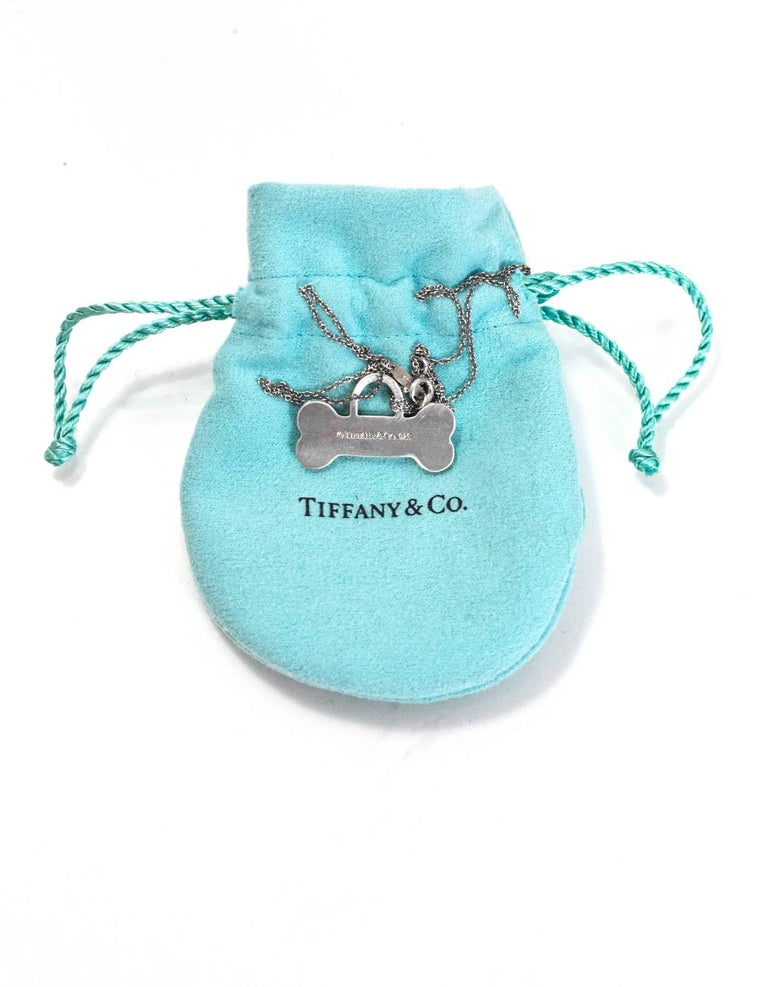 Tiffany dog bone necklace clearance
