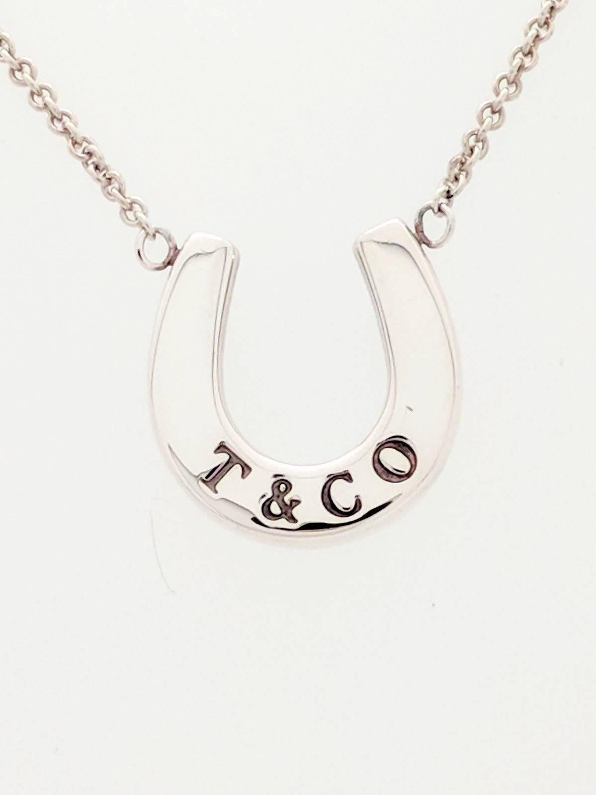 Tiffany And Co Sterling Silver Horseshoe Pendant Necklace 16 At Tiffany And Co Sterling Silver Horseshoe Pendant Necklace 16 At