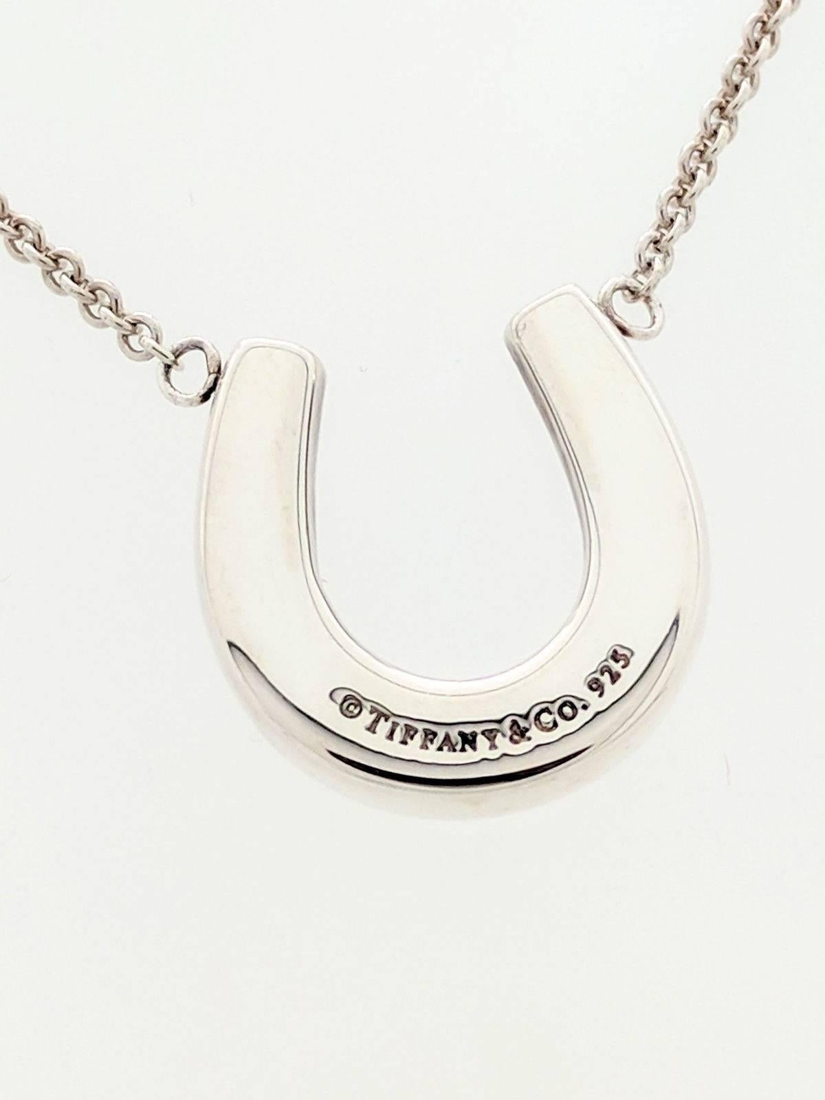 Tiffany And Co Sterling Silver Horseshoe Pendant Necklace 16 At Tiffany And Co Sterling Silver Horseshoe Pendant Necklace 16 At