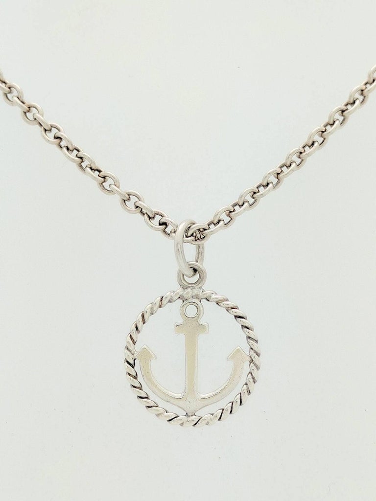 Tiffany anchor necklace Clearance