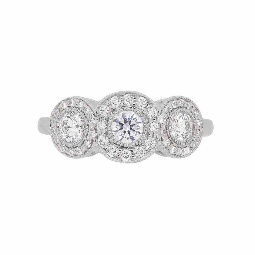 Tiffany & Co. Three-Stone Circlet Diamond Ring