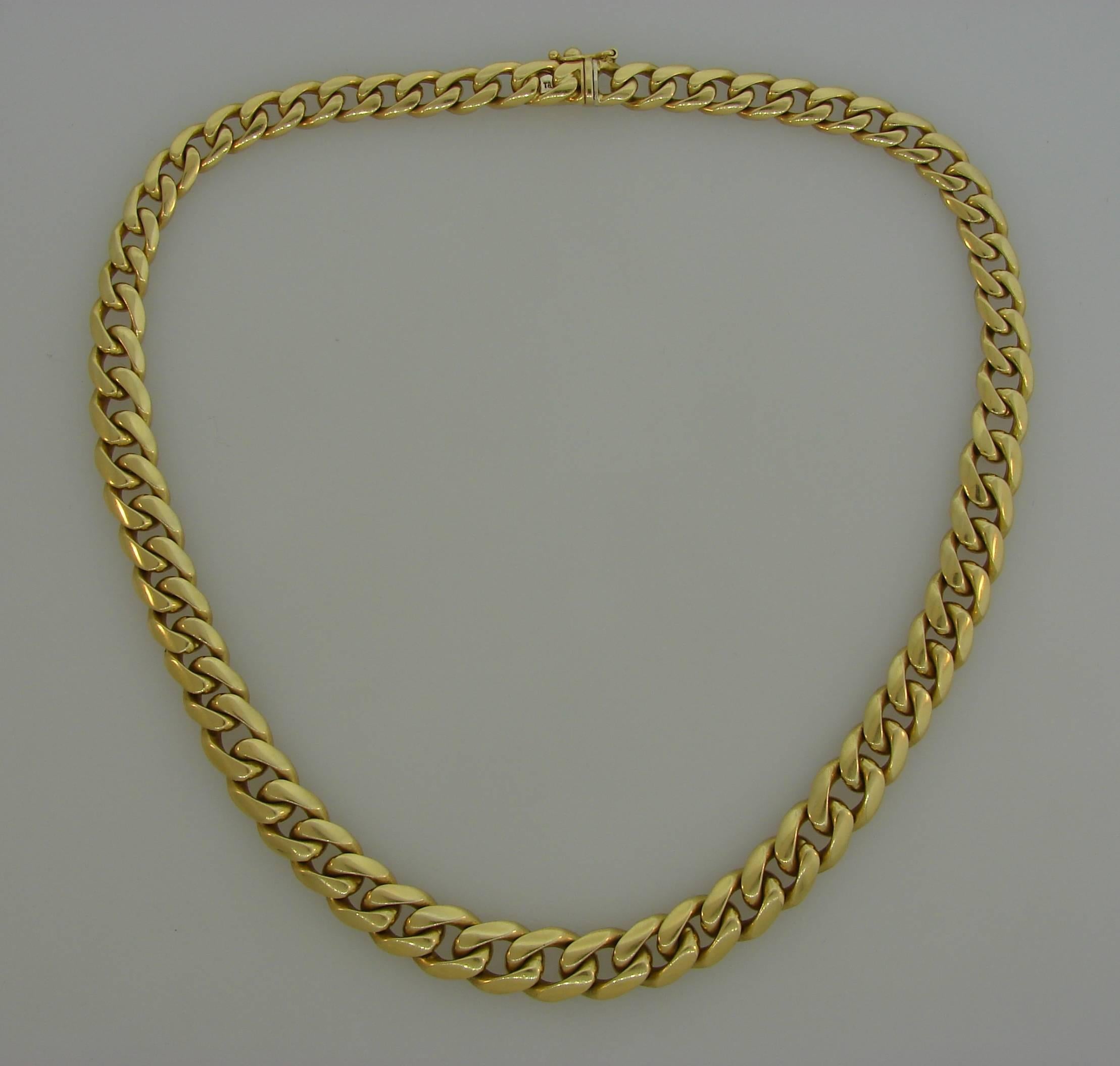 tiffany curb link necklace