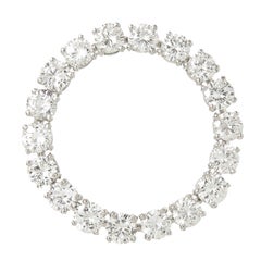 Tiffany & Company Diamant Platine Grand Cercle Broche