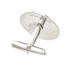 Tiffany & Co. Silver Enamel Nautical Flag Cufflinks