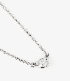 Tiffany 0.17ct Brilliant Cut Platinum Elsa Peretti Diamond by the Yard Necklace