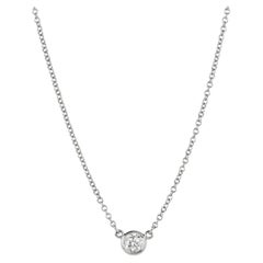 Tiffany 0.17ct Brilliant Cut Platinum Elsa Peretti Diamond by the Yard Necklace