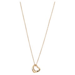 Tiffany 0.18ct Brilliant Cut 18ct Rose Gold Elsa Peretti Pendant