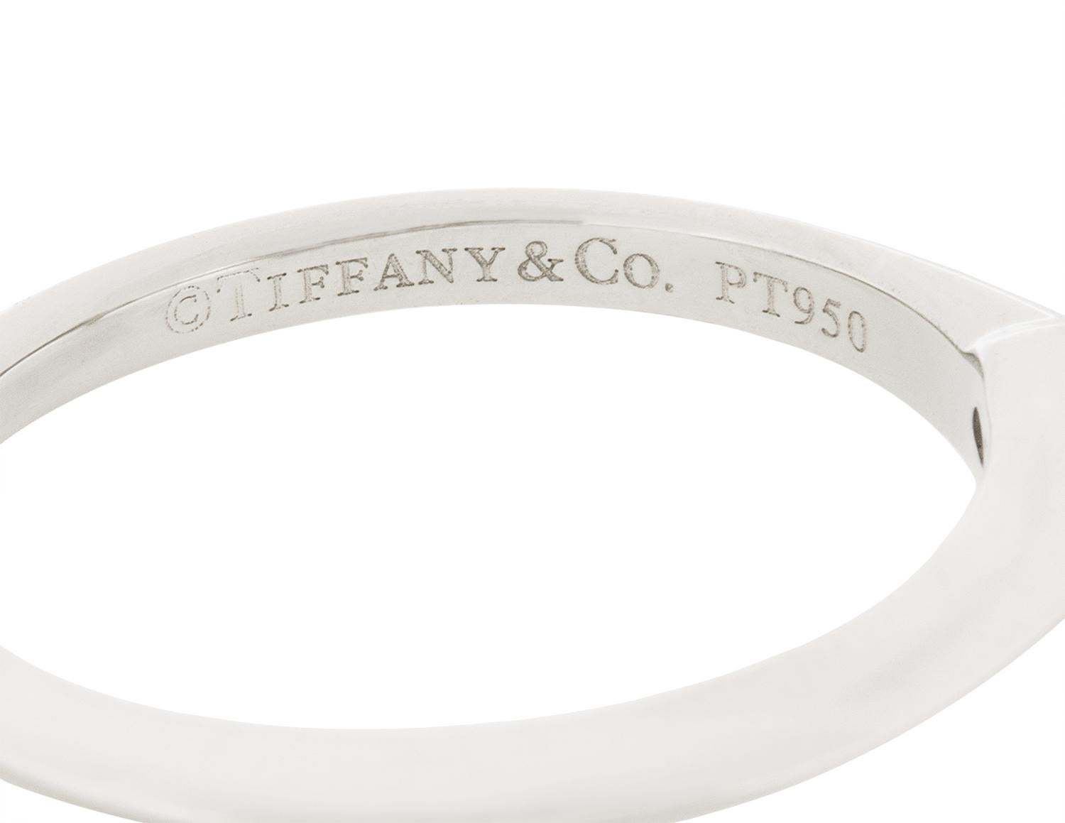 Brilliant Cut Tiffany 0.83ct Diamond Solitaire Ring For Sale