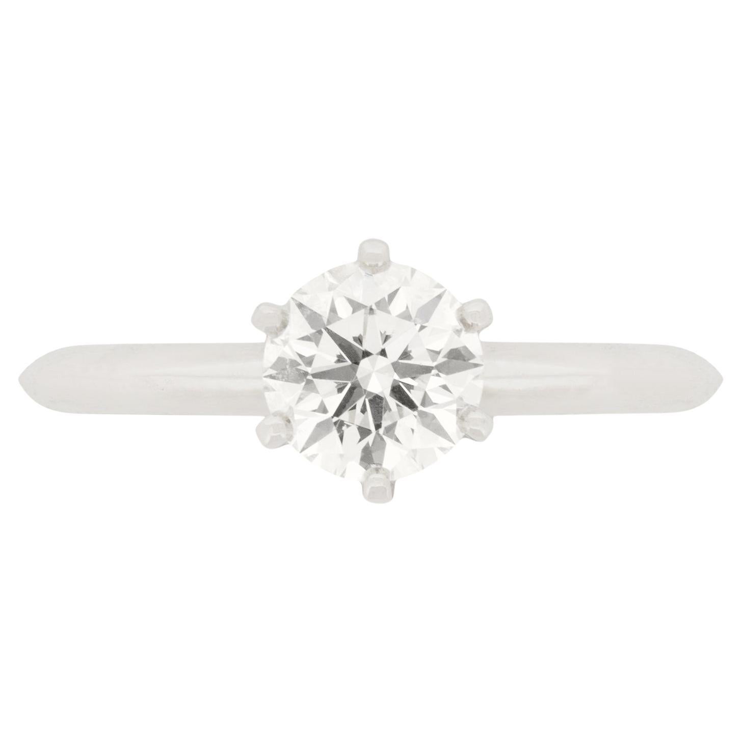 Tiffany 0.83ct Diamond Solitaire Ring