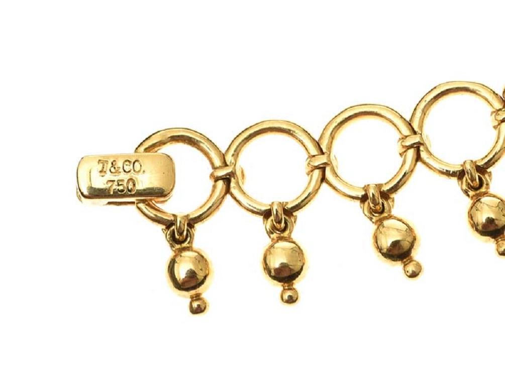 British Tiffany 18 Carat Gold Necklace and Bracelet Suite For Sale